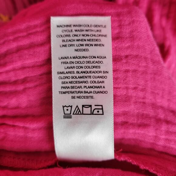 Scoop Womens Dress Sz 3XL Bright Pink 3/4 Sleeve Lace Detail Tiered Mini Belted‎ - Picture 9 of 14